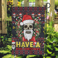 Skull Have A Rad Christmas Garden Flag Santa Skull - Wonder Print Shop