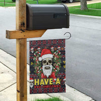 Skull Have A Rad Christmas Garden Flag Santa Skull - Wonder Print Shop