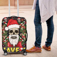 Skull Have A Rad Christmas Luggage Cover Santa Skull - Wonder Print Shop