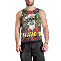 Skull Have A Rad Christmas Men Tank Top Santa Skull - Wonder Print Shop