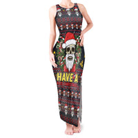 Skull Have A Rad Christmas Tank Maxi Dress Santa Skull - Wonder Print Shop