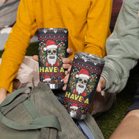 Skull Have A Rad Christmas Tumbler Cup Santa Skull - Wonder Print Shop