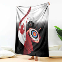 Canadian Flag Blanket Canada Archery Target - Maple Leaf