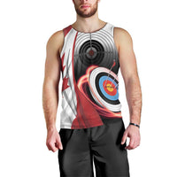 Personalized Canadian Flag Men Tank Top Canada Archery Target - Maple Leaf