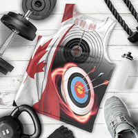 Personalized Canadian Flag Men Tank Top Canada Archery Target - Maple Leaf