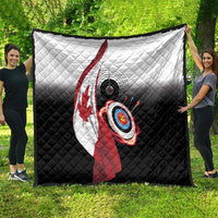 Canadian Flag Quilt Canada Archery Target - Maple Leaf
