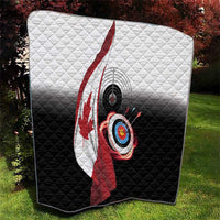 Canadian Flag Quilt Canada Archery Target - Maple Leaf