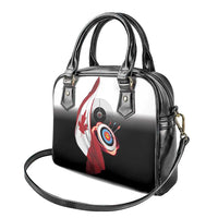Canadian Flag Shoulder Handbag Canada Archery Target - Maple Leaf