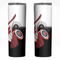 Personalized Canadian Flag Skinny Tumbler Canada Archery Target - Maple Leaf
