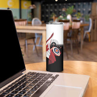 Personalized Canadian Flag Skinny Tumbler Canada Archery Target - Maple Leaf