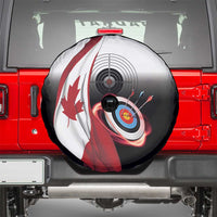 Canadian Flag Spare Tire Cover Canada Archery Target - Maple Leaf