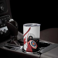 Personalized Canadian Flag Tumbler Cup Canada Archery Target - Maple Leaf