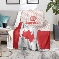 Personalized Canada Archery Blanket Maple Leaf Canadian Flag