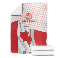 Personalized Canada Archery Blanket Maple Leaf Canadian Flag