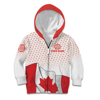 Personalized Canada Archery Kid Hoodie Maple Leaf Canadian Flag