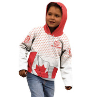 Personalized Canada Archery Kid Hoodie Maple Leaf Canadian Flag