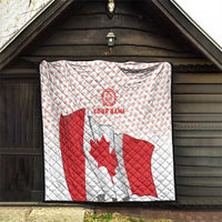 Personalized Canada Archery Quilt Maple Leaf Canadian Flag