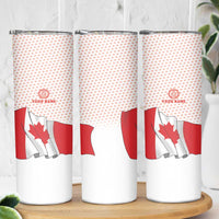 Personalized Canada Archery Skinny Tumbler Maple Leaf Canadian Flag