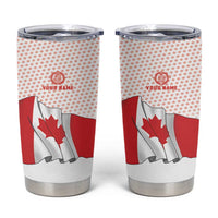 Personalized Canada Archery Tumbler Cup Maple Leaf Canadian Flag