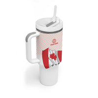 Personalized Canada Archery Tumbler With Handle Maple Leaf Canadian Flag