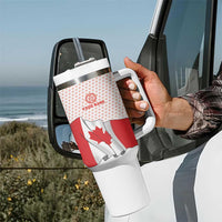 Personalized Canada Archery Tumbler With Handle Maple Leaf Canadian Flag