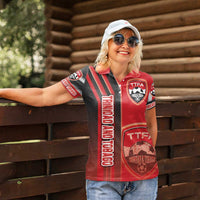 Trinidad and Tobago Football Women Polo Shirt Soca Warriors Soccer - Road To Champion