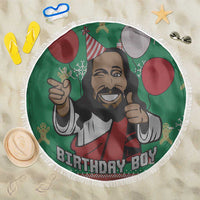 Birthday Boy Jesus Beach Blanket African Christian - Wonder Print Shop