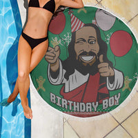 Birthday Boy Jesus Beach Blanket African Christian - Wonder Print Shop