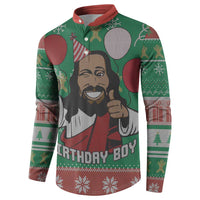 Birthday Boy Jesus Button Sweatshirt African Christian - Wonder Print Shop