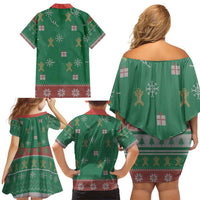 Birthday Boy Jesus Family Matching Off Shoulder Short Dress and Hawaiian Shirt African Christian - Wonder Print Shop