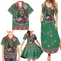 Birthday Boy Jesus Family Matching Summer Maxi Dress and Hawaiian Shirt African Christian - Wonder Print Shop