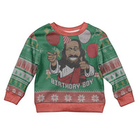 Birthday Boy Jesus Kid Ugly Christmas Sweater African Christian - Wonder Print Shop