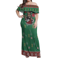 Birthday Boy Jesus Off Shoulder Maxi Dress African Christian - Wonder Print Shop
