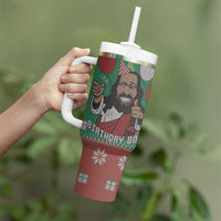 Birthday Boy Jesus Tumbler With Handle African Christian - Wonder Print Shop