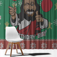 Birthday Boy Jesus Window Curtain African Christian - Wonder Print Shop