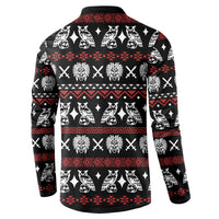 Warrior Of Indian Skull Button Sweatshirt Native American - Wonder Print Shop