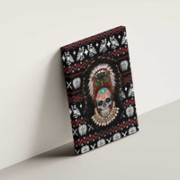 Warrior Of Indian Skull Canvas Wall Art Native American - Wonder Print Shop