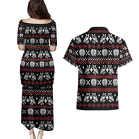 Warrior Of Indian Skull Couples Matching Puletasi and Hawaiian Shirt Native American - Wonder Print Shop