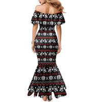 Warrior Of Indian Skull Family Matching Mermaid Dress and Hawaiian Shirt Native American - Wonder Print Shop