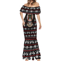 Warrior Of Indian Skull Mermaid Dress Native American - Wonder Print Shop