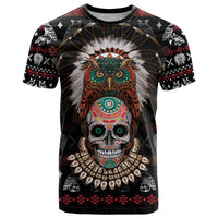 Warrior Of Indian Skull T Shirt Native American - Wonder Print Shop