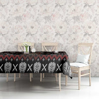 Warrior Of Indian Skull Tablecloth Native American - Wonder Print Shop