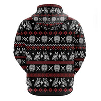 Warrior Of Indian Skull Zip Hoodie Native American - Wonder Print Shop