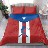 Puerto Rican Baseball Bedding Set Boricua Flag Sports