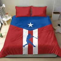 Puerto Rican Baseball Bedding Set Boricua Flag Sports