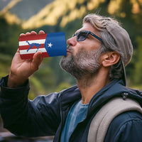 Puerto Rican Baseball 4 in 1 Can Cooler Tumbler Boricua Flag Sports