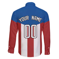 Puerto Rican Baseball Family Matching Off The Shoulder Long Sleeve Dress and Hawaiian Shirt Boricua Flag Sports