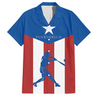 Puerto Rican Baseball Family Matching Short Sleeve Bodycon Dress and Hawaiian Shirt Boricua Flag Sports