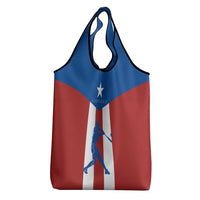 Puerto Rican Baseball Grocery Bag Boricua Flag Sports