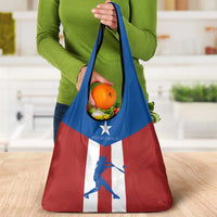Puerto Rican Baseball Grocery Bag Boricua Flag Sports